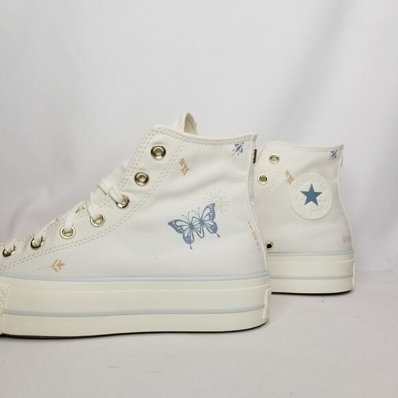 Converse Women's CTAS Lift Platform Tiny Tattoos Size 8 A07135C Vintage NWT - Picture 2 of 10